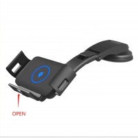 QI Wireless Car Charger For iPhone 11 Xs Max X Samsung Fold S10 S9 Android Phone Charger Fast Wireless Charging Car Phone Holder